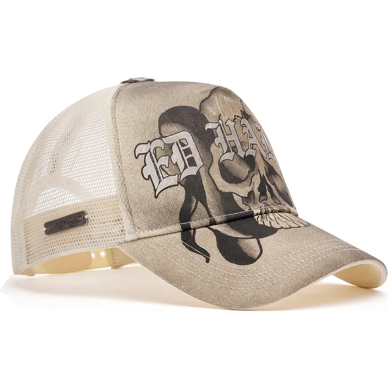 cepur-izliekta-truckeris-bess-snapback-gothic-skull-graphic-no-ed-hardy