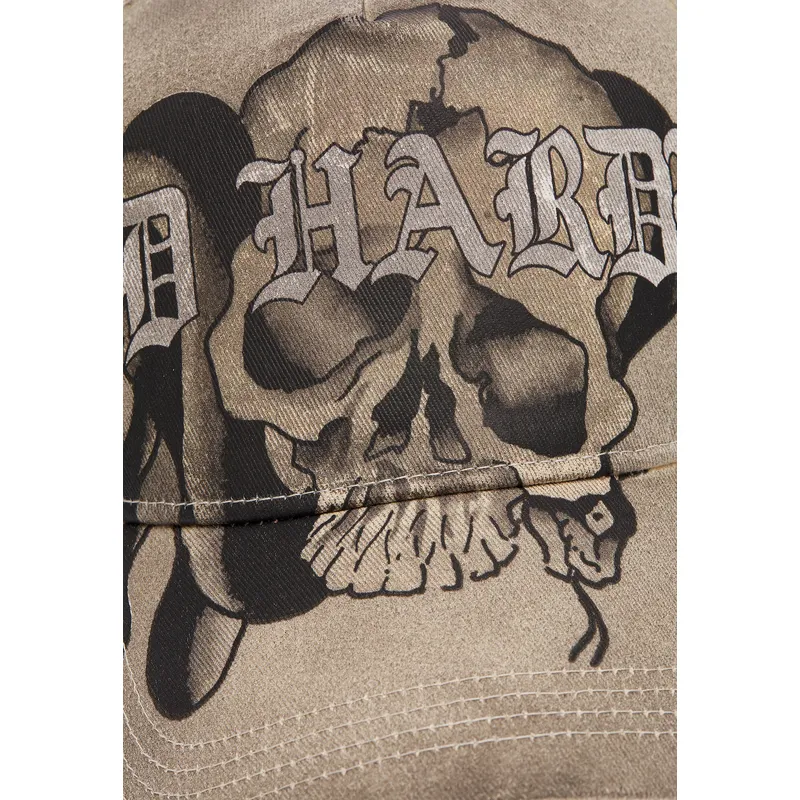 cepur-izliekta-truckeris-tumsi-zils-snapback-skull-and-snakes-graphic-no-ed-hardy