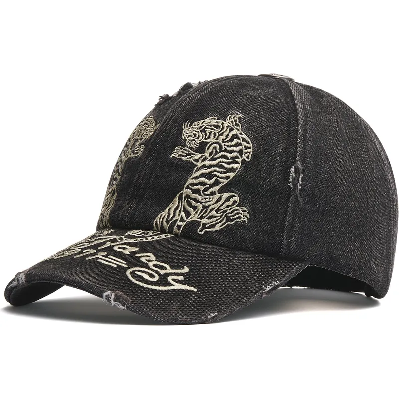 cepur-izliekta-melns-regulejams-desert-tiger-no-ed-hardy