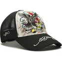 cepur-izliekta-truckeris-balts-snapback-tattoo-eagle-graphic-no-ed-hardy
