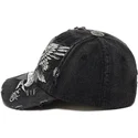cepur-izliekta-melns-regulejams-brave-hearts-no-ed-hardy