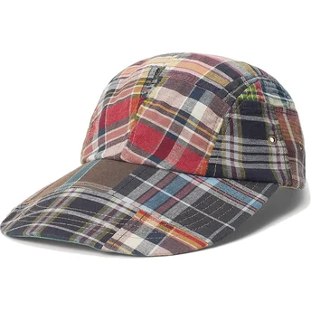 Mehrfarbige verstellbare Curved Cap Patchwork Madras von Polo Ralph Lauren