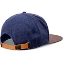 djinns-flat-brim-glencheck-navy-blue-adjustable-cap