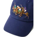 cepur-izliekta-tumsi-zils-regulejama-lente-twill-triple-pony-no-polo-ralph-lauren