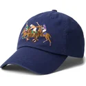 cepur-izliekta-tumsi-zils-regulejama-lente-twill-triple-pony-no-polo-ralph-lauren