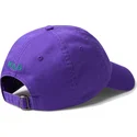gorra-curva-violeta-ajustable-con-logo-verde-cotton-chino-classic-sport-de-polo-ralph-lauren