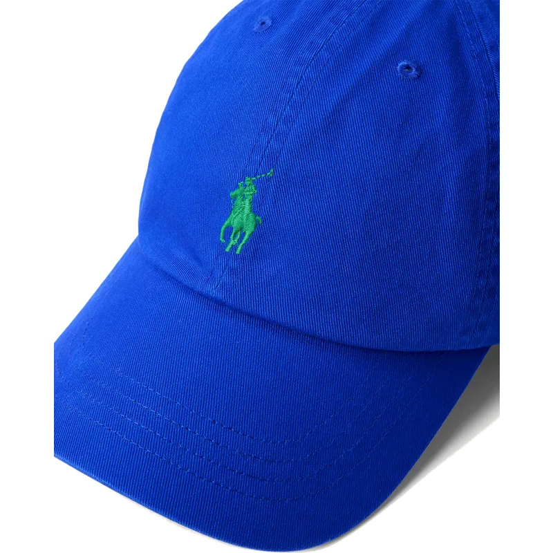 cepur-izliekta-zils-regulejama-lente-cotton-chino-classic-sport-no-polo-ralph-lauren
