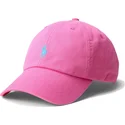 casquette-courbee-rose-ajustable-cotton-chino-classic-sport-polo-ralph-lauren