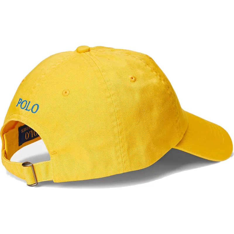 casquette-courbee-jaune-ajustable-cotton-chino-classic-sport-polo-ralph-lauren