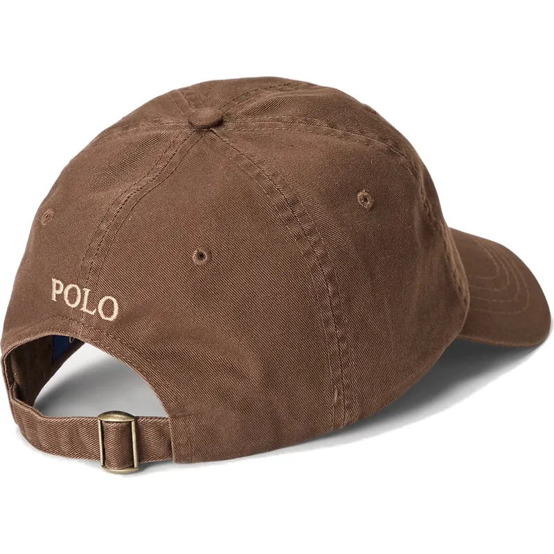 cepur-izliekta-bruns-regulejams-cotton-chino-classic-sport-no-polo-ralph-lauren
