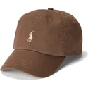polo-ralph-lauren-curved-brim-cotton-chino-classic-sport-dark-brown-adjustable-cap