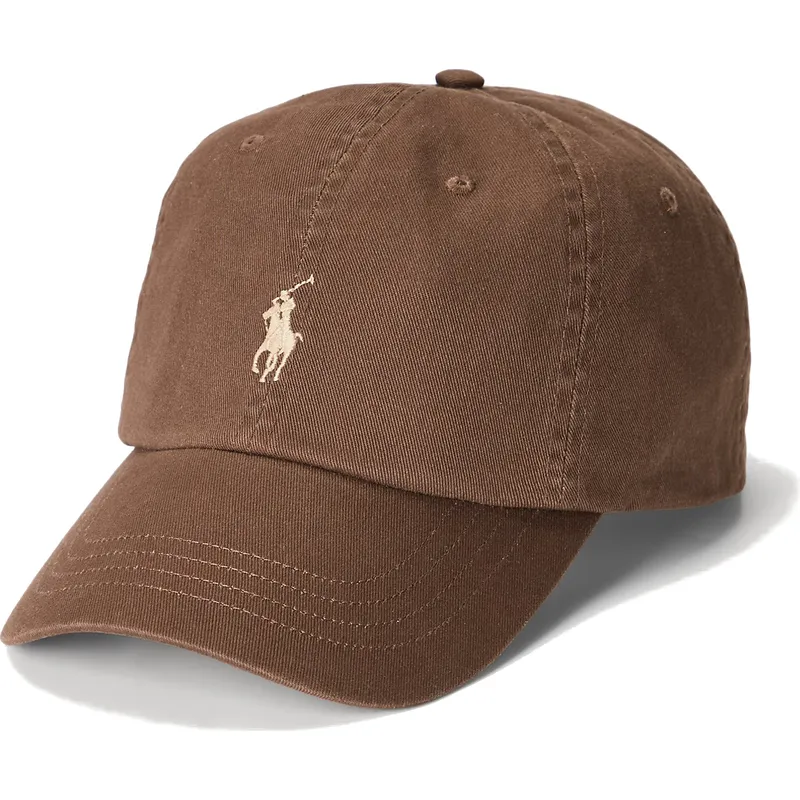 cepur-izliekta-bruns-regulejams-cotton-chino-classic-sport-no-polo-ralph-lauren