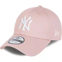 cap-izliekta-pink-adjustable-strap-claro-9forty-league-essential-no-new-york-yankees-mlb-no-new-era