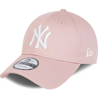 Cepur izliekta rozā regulējams 9FORTY League Essential no New York Yankees MLB no New Era