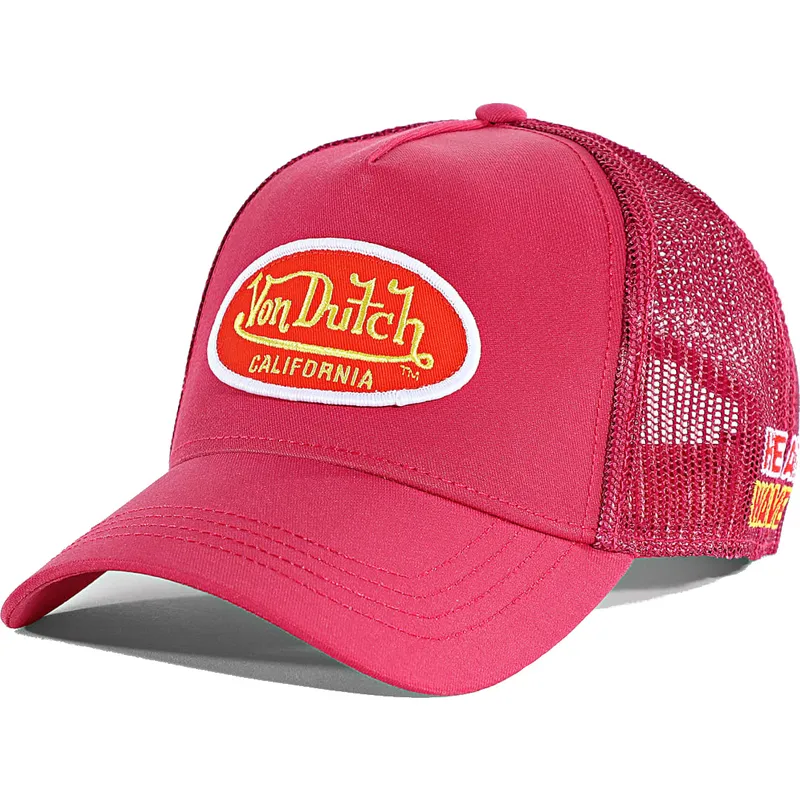 cepur-izliekta-truckeris-roza-snapback-poly13-no-von-dutch
