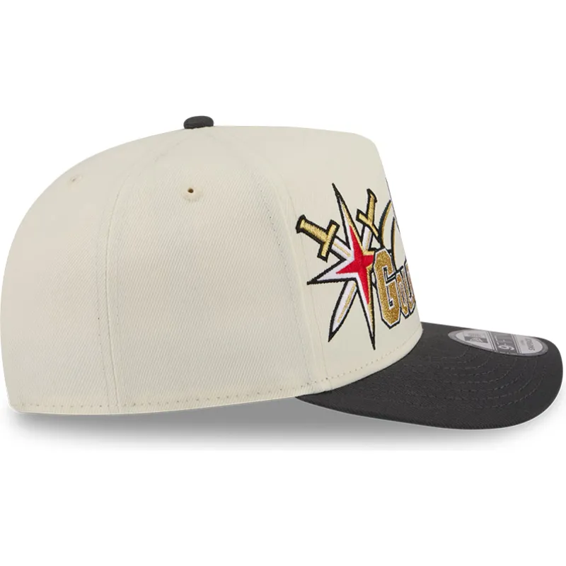 beige-och-svart-kurvad-keps-snapback-9fifty-a-frame-classic-vegas-golden-knights-nhl-fran-new-era