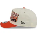 bezowo-pomaranczowa-czapka-z-zakrzywionym-daszkiem-snapback-9fifty-a-frame-classic-anaheim-ducks-nhl-new-era