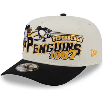 Cap izliekta beige snapback 9FIFTY A Frame Classic no Pittsburgh Penguins NHL no New Era