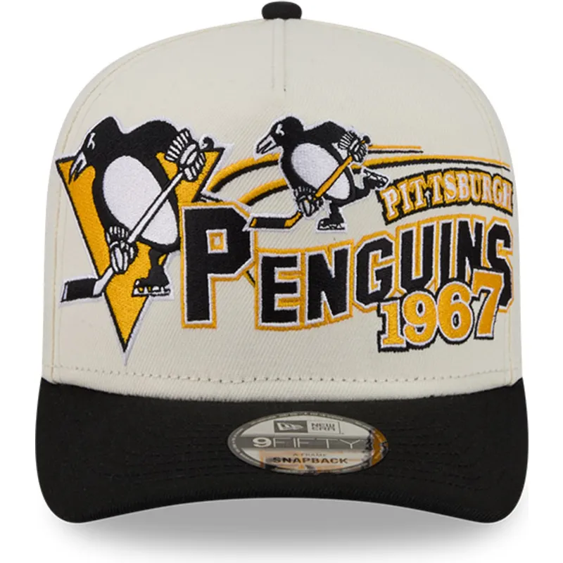 cap-izliekta-beige-snapback-9fifty-a-frame-classic-no-pittsburgh-penguins-nhl-no-new-era