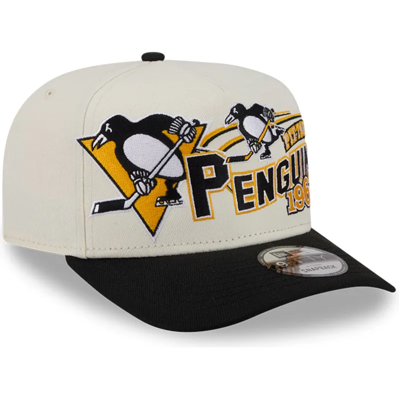 beige-kurvad-keps-snapback-9fifty-a-frame-classic-pittsburgh-penguins-nhl-fran-new-era