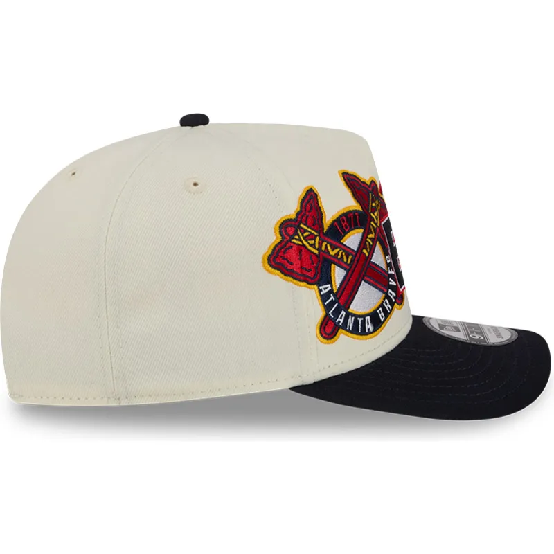 cap-izliekta-beige-snapback-9fifty-a-frame-classic-no-atlanta-braves-mlb-no-new-era