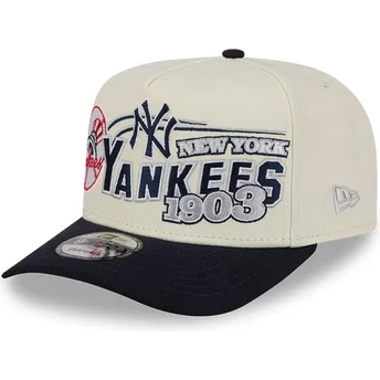 Cepur izliekta bēšs snapback 9FIFTY A Frame Classic no New York Yankees MLB no New Era