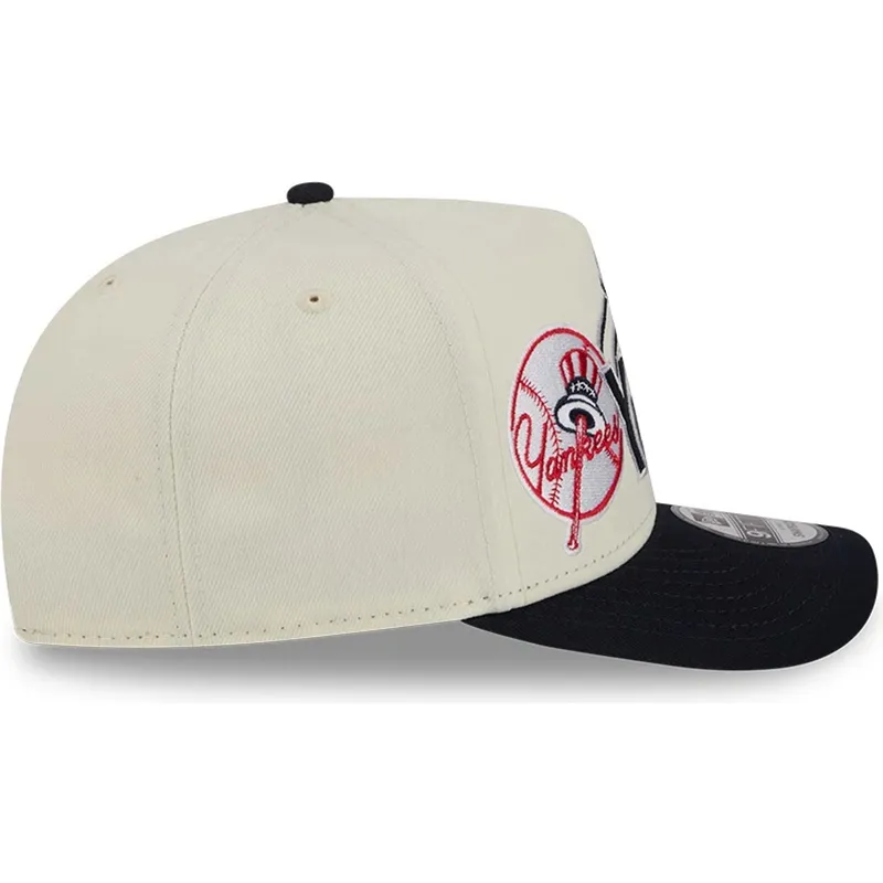 czapka-z-daszkiem-bezowo-granatowa-snapback-9fifty-a-frame-classic-new-york-yankees-mlb-new-era