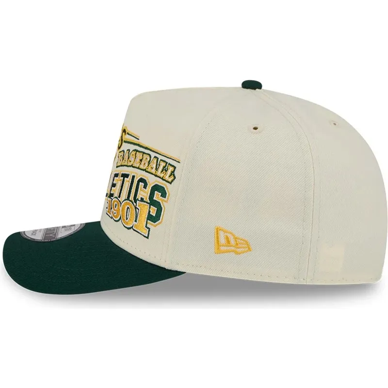 bojd-keps-beige-och-gron-snapback-9fifty-a-frame-classic-fran-oakland-athletics-mlb-av-new-era