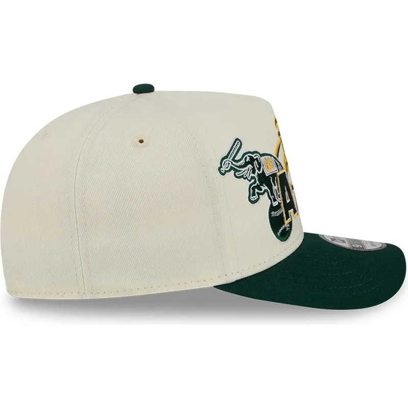 cap-izliekta-beige-snapback-9fifty-a-frame-classic-no-oakland-athletics-mlb-no-new-era