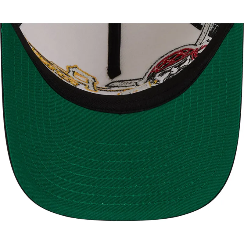 casquette-courbee-beige-et-noire-snapback-9fifty-a-frame-classic-pittsburgh-pirates-mlb-new-era