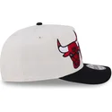 beige-och-svart-bojd-keps-snapback-9fifty-a-frame-classic-fran-chicago-bulls-nba-av-new-era