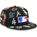 casquette-plate-noire-ajustee-59fifty-all-over-mlb-new-era