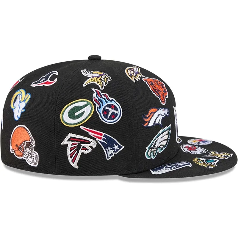 cepur-plakana-melns-pieguloss-59fifty-all-over-no-nfl-no-new-era