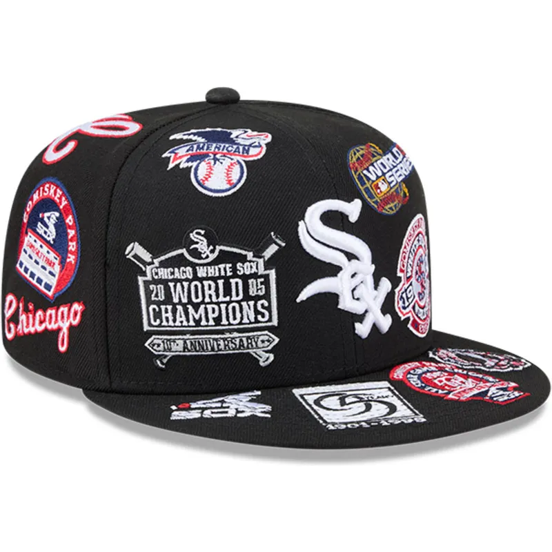 new-era-flat-brim-59fifty-all-over-logos-chicago-white-sox-mlb-black-fitted-cap