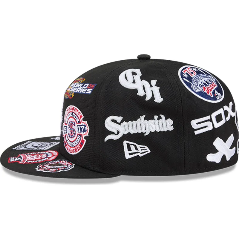 cepur-plakana-melns-pieguloss-59fifty-all-over-no-chicago-white-sox-mlb-no-new-era