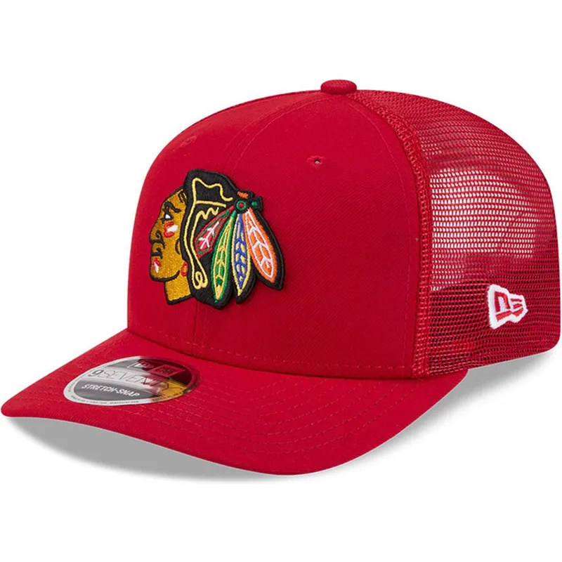cepur-izliekta-soferis-sarkans-snapback-9seventy-stretch-snap-eg-no-chicago-blackhawks-nhl-no-new-era