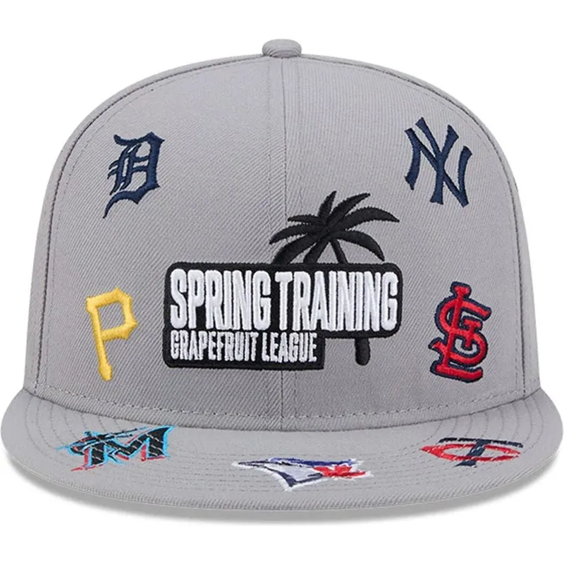 cap-plakana-gray-snapback-9fifty-scattered-grapefruit-league-no-mlb-no-new-era