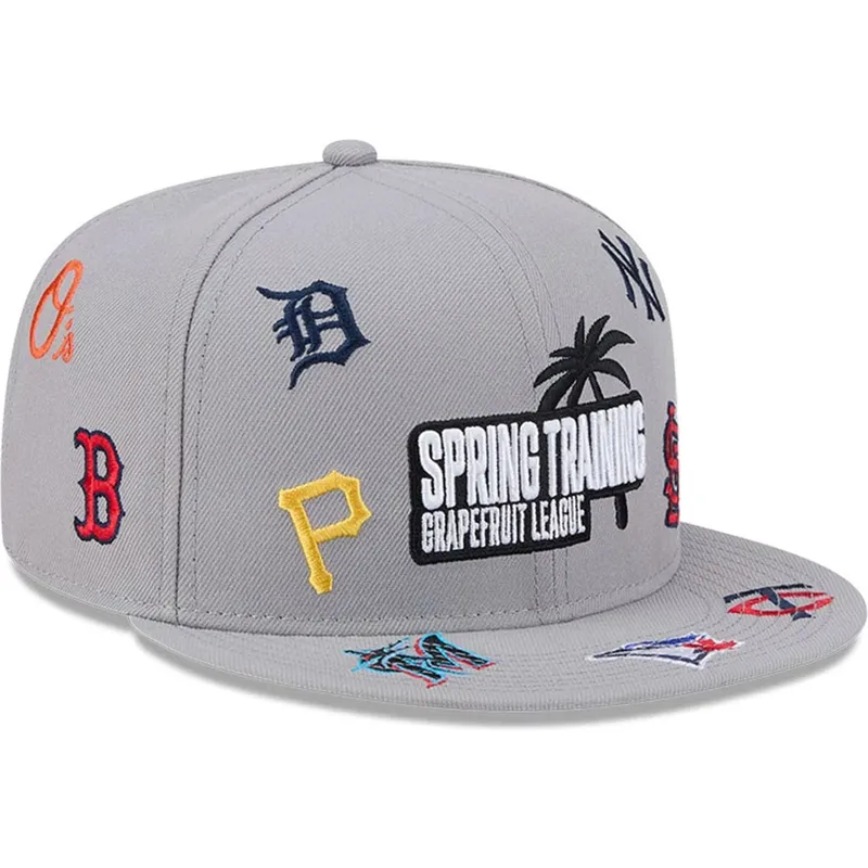 cap-plakana-gray-snapback-9fifty-scattered-grapefruit-league-no-mlb-no-new-era