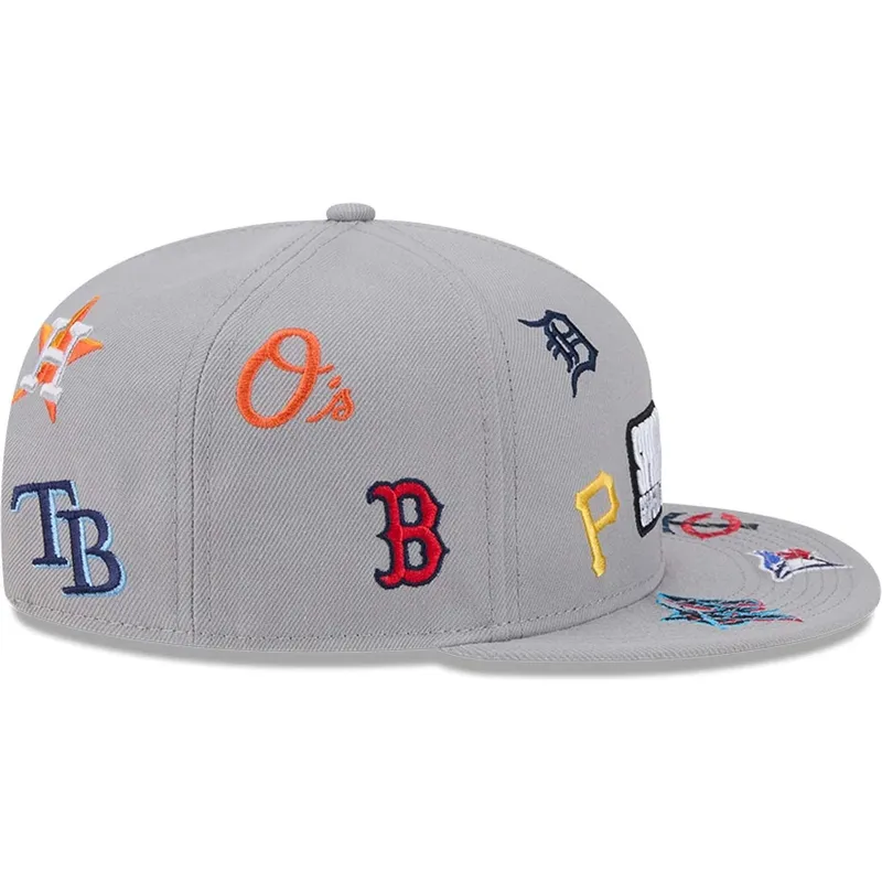 new-era-flat-brim-9fifty-scattered-grapefruit-league-logo-mlb-grey-snapback-cap