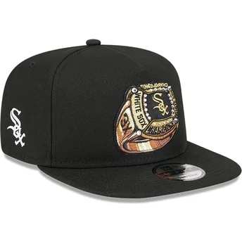 Gorra plana negra snapback 9FIFTY A Frame Ring de Chicago White Sox MLB de New Era