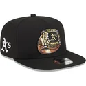 cap-plakana-black-snapback-9fifty-a-frame-ring-no-oakland-athletics-mlb-no-new-era
