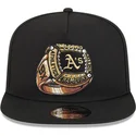 svart-platt-snapback-keps-9fifty-a-frame-ring-fran-oakland-athletics-mlb-av-new-era