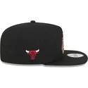 cepur-plakana-melns-snapback-9fifty-a-frame-ring-no-chicago-bulls-nba-no-new-era