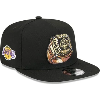 Cap plakana black snapback 9FIFTY A Frame Ring no Los Angeles Lakers NBA no New Era