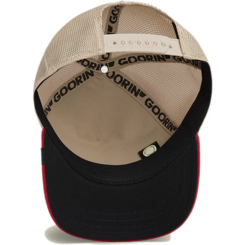 cepur-izliekta-soferis-sarkans-snapback-vaca-moove-the-needle-greener-grass-the-farm-the-farm-no-goorin-bros
