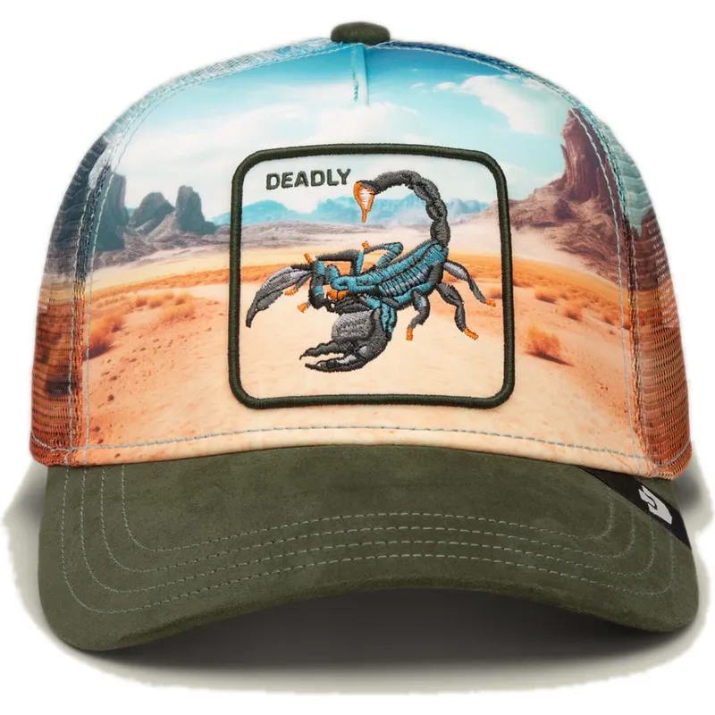 flerfargad-trucker-keps-skorpion-deadly-scorpion-in-the-element-the-farm-fran-goorin-bros
