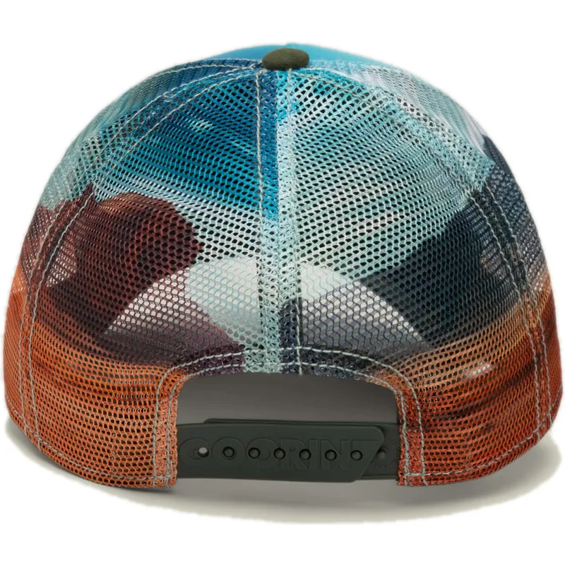 czapka-trucker-multicolor-skorpion-deadly-scorpion-in-the-element-the-farm-od-goorin-bros