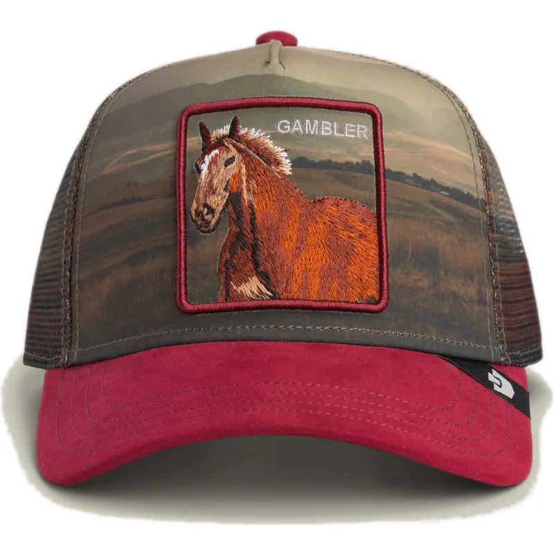 mehrfarbige-trucker-kappe-pferd-gambler-stallion-in-the-element-the-farm-von-goorin-bros