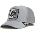 casquette-trucker-grise-bull-raging-silver-bull-metallic-the-farm-goorin-bros
