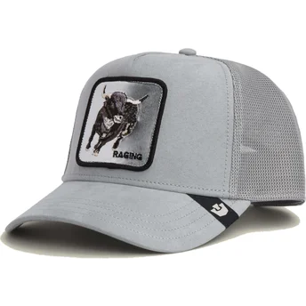 Goorin Bros. Bull Raging Silver Bull Metallic The Farm Grey Trucker Hat